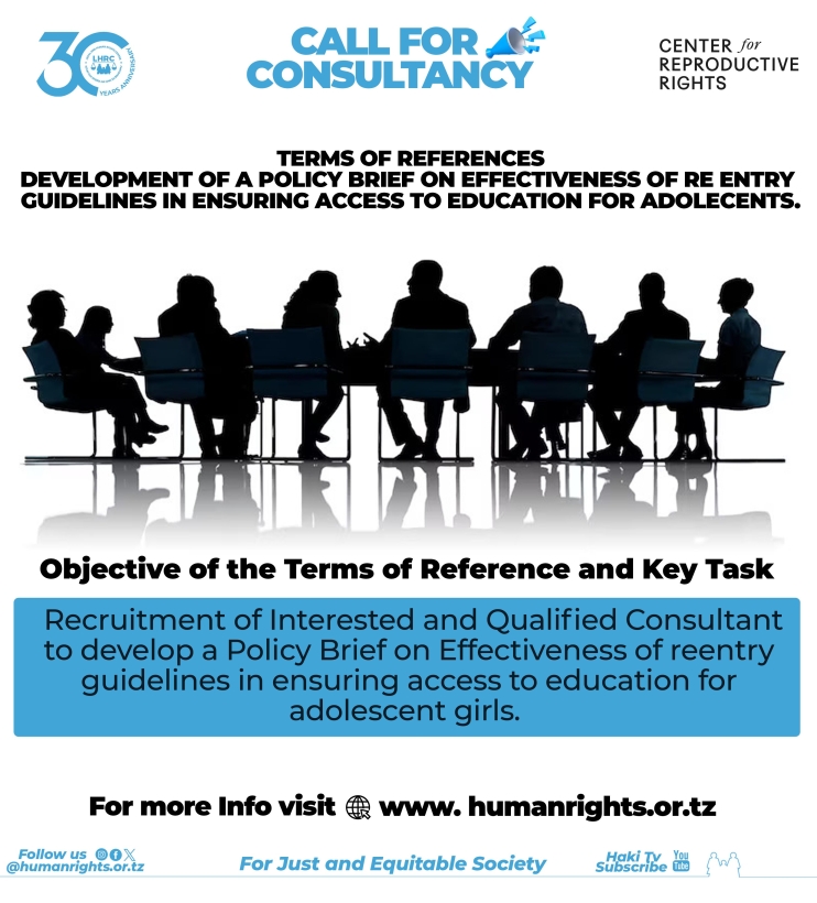 TERMS OF REFERENCES DEVELOPMENT OF A POLICY BRIEF ON EFFECTIVENESS OF RE ENTRY GUIDELINES IN ENSURING ACCESS TO EDUCATION FOR ADOLECENTS.